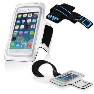 Cadorabo Neopren Smartphone Sport Jogging Armband Oberarmtasche für XYX in Weiß