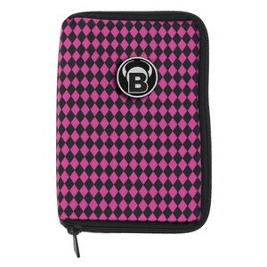 BULL'S TP Premium Dartcase pink/schwarz | Dart Case Etui Tasche für Dartpfeile Flights