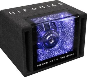 HIFONICS Single-Bandpass Subwoofer Kiste klein Bassbox Auto ZX8-BP