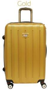 QTC Istanbul Hartschalen Reisekoffer M/L/XL/Set Reisetasche Reise Koffer Gold M (Handgepäck)