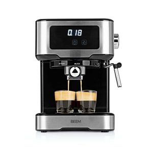 BEEM ESPRESSO-SELECT-TOUCH Espressomaschine klassisches Design Siebträgermaschine 15 bar professionelle Milchschaumdüse Kaffeespezialitäten Barista