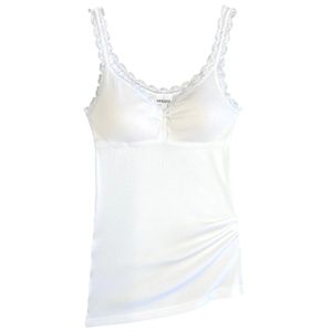 HERMKO 175803810 Damen BH-Hemd mit Spitze, Farbe:weiß, Größe:50 (XL)