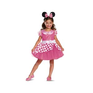 Disney Minnie Mouse Deluxe Kostüm Kleid & Stirnband S5-6