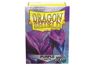 100 Dragon Shield Matte Card Sleeves / Hüllen, Farbe:purple / lila