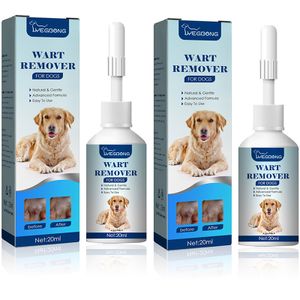 2 Stück 20 ml Natürlicher Warzenentferner für Hunde Hundehautmarken Behandlung zur Entfernung von Warzen für Hunde