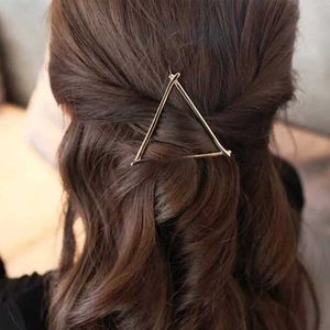 Boho Haarspange Haarspange Gold Dreieck Haarspange Metall Geometrie Haarspange Minimalistische Bobby Pin Modern Haarschmuck für Frauen und Gilren (Gold Dreieck)
