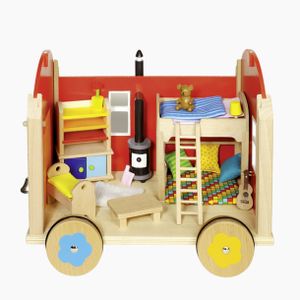 goki 51814 Stavebný kočík pre bábiky s príslušenstvom, farebný (1 sada)