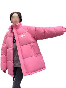 Damen Daunenmäntel Revers Outwear Mantel Leichte Winterjacke Winter Lässig Jacke Rosa,Größe M Rosa,Größe M