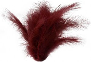 15-20 Flaumfedern 09-17cm gefärbt Bastelfedern Schmuckfedern Feder Farbwahl, Größe:09 - 17 cm, Farbe:29 bordeaux