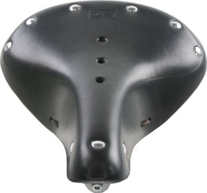 Contec Unisex Fahrradsattel Historic Exclusiv Wide , Schwarz