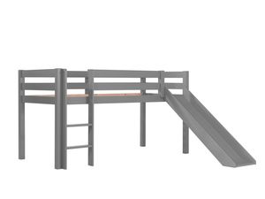 Spielbett  Pino mit Rutsche Kiefer Grau