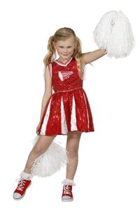 Cheerleader Kostüm Uniform High School Sport Football Mädchen Kleid Karneval 128