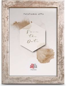 aFFa frames, Hekla, Bilderrahmen aus MDF, Fotorahmen, Wechselrahmen, Rechteckig, mit Acrylglasfront, Taupe, 13x18 cm