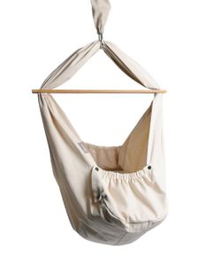 homba baby hängewiege für baby baumwolle creme | federwiege für Baby | wiege | baby hammock | federwippe | baby federwiege | hängematte