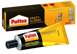 Pattex Kraftkleber Transparent lösemittelhaltig 50 g Tube glasklar