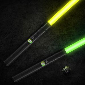 RGB-Lichtschwert mit 7 Farben, wechselbarem Metallgriff und Strike-Soundeffekten, FX-Duell-Lichtschwert, LED-Lichtschwert mit Metall-Aluminiumgriff