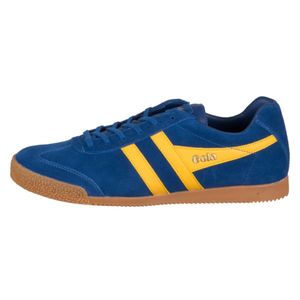 Gola Classics Harrier Herren Wildleder Schnürung Retro Turnschuhe In Marine Blau (43; Blau)