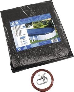 Summer Fun Winter-Poolabdeckung Oval 525 cm PVC Grün