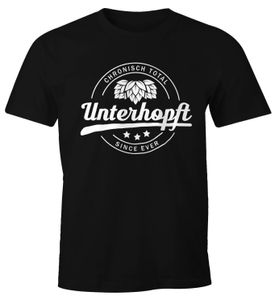 Chronisch Unterhopft Total Herren T-Shirt Since Ever Fun-Shirt Moonworks® schwarz L