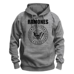 Ramones - Kapuzenpullover für Herren/Damen Unisex RO139 (S) (Grau)