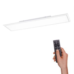 Leuchten Direkt LED Panel Edging weiß 121,4 x 31,4 cm, dimmbar, warmweiß-neutralweiß