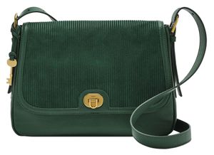 FOSSIL Umhängetasche Harper Flap Crossbody Bag Pine Green dunkelgrün