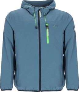 Coastguard Herren Jacke Reflektierend mit Meshfutter - Moderne Outdoor-Jacke mit Kapuze in Rauchblau Größe XL