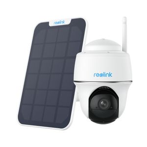 Reolink 3MP Argus PT Lite+SP Überwachungskamera Solarbetrieben Außenbereich Personen-/Fahrzeugerkennung,Solarbetrieben,2,4 GHz WLAN,2 Wege-Audio