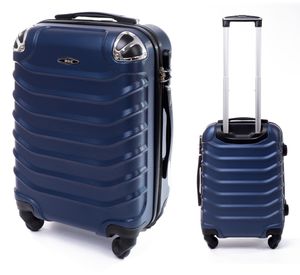 RGL 730 L Reisekoffer Harstchale Koffer Abnehmbare Räder Trolley Dunkel Blau