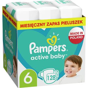 Pampers Windeln Active Baby 6, 13-18kg, 128szt.