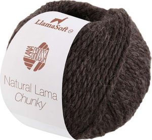 Lana Grossa - Natural Lama Chunky 0015 schwarzbraun