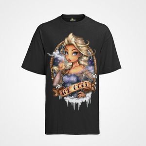 T-Shirt Damen Oversize Königin Elsa von Arendelle Die Eiskönigin  Völlig unverfroren Frozen Women Shirt