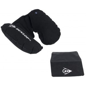Dunlop Kopf- und Nackenkissen - aufblasbar - mit Aufbewahrungstasche - Schwarz
