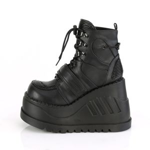Demonia STOMP-13 Ankle Boots Stiefeletten schwarz, Größe:EU-40 / US-10 / UK-7