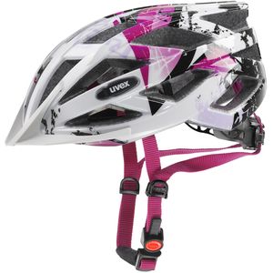 UVEX AIR WING Kinder Fahrradhelm 01 white-pink 56