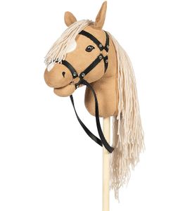 Hobby Horse Steckenpferd blond mit offenem Maul & Zügeln, mit abnehmbarem Schweiß Neuheit 2023