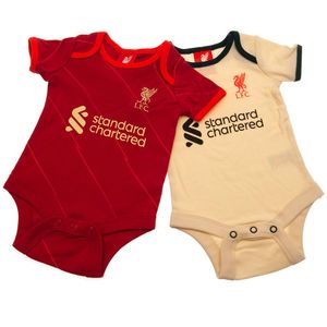 Liverpool FC - Bodysuit für Baby (2er-Pack) TA9084 (80) (Rot/Cremefarbe)