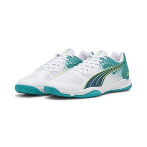 Puma Attacourt - puma white-ocean tropic-sparkl, Größe:8.5