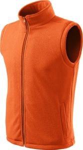 Fleece Weste Fleeceweste Damen Herren Fleecejacke Warm Winter Kragen XL Orange
