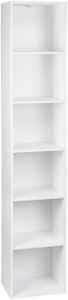 Bücherschrank mit 6 Ebenen Modell Kuep weiß Farbe: weiß