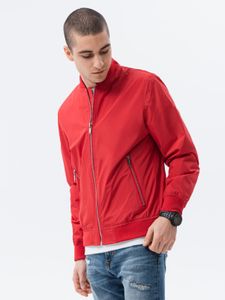 Ombre Clothing Übergang der Männer Bomberjacke Higgs rot L