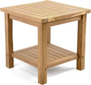 VCM Blumenhocker | Beistelltisch | Gartentisch Teakholz | Blumentisch | Balkontisch | Maße 50 x 50 cm VCM Blumenhocker | Beistelltisch | Gartentisch Teakholz | Blumentisch | Balkontisch | Maße 50 x 50 cm