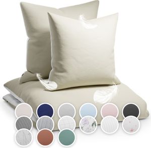 Sleepwise Bettwäsche 200x200 cm, Microfaser Bettwäsche  Getestet, Weicher Winter- und Sommer Bettbezug, Antistatisch & Atmungsaktiv, Allergiker Duvet Cover Bügelfrei, 1 Bett- & 1 Kissenbezug