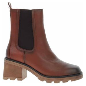 Caprice Damen Stiefelette Leder Stretch Profilsohle modern Absatz 9-25425-41, Größe:41 EU, Farbe:Braun