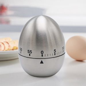 7.5cm Eier-Timer Küchenuhr, 60-Minuten-Timer Edelstahl Rostfrei Kurzzeitwecker Küche mit lautem Alarm