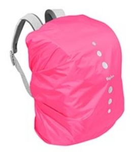 Playshoes Regenhülle, Regenschutz, Regenhaube für Schulranzen und Rucksäcke, Signalfarbe Pink L