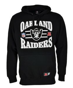 Majestic NFL Herren Hoodie Oakland Raiders Kapuzenpullover schwarz MOR1235DB M