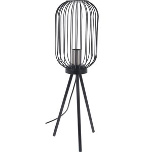 Nachttischlampe aus Metall schwarz 60cm x 17,5cm Loft Beleuchtung