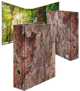 HERMA Motivordner "Nature" DIN A4 Wood Rückenbreite: 70 mm