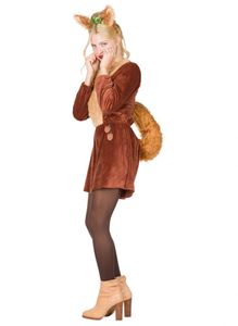 Eichhörnchen Kostüm Puschel für Damen, Größe:40